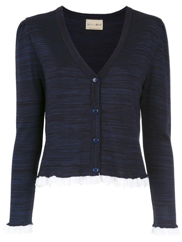 Andrea Bogosian Knitted Cardigan - Blue