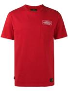 Neighborhood Logo Print Short Sleeve T-shirt - Red