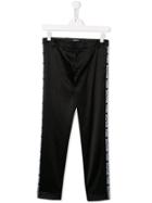 Balmain Kids Casual Satin Trousers - Black