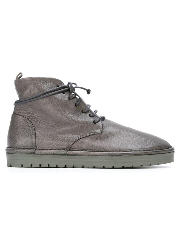 Marsèll Lace-up Ankle Boots, Women's, Size: 39, Grey, Calf Leather/rubber