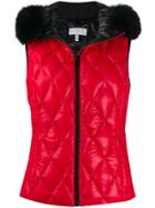 Escada Sport Quilted Effect Vest - Red