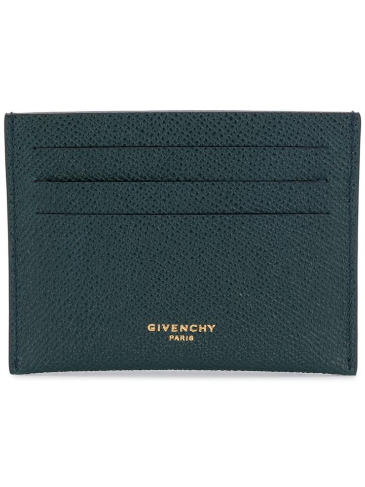 Givenchy Logo Stamp Cardholder - Blue