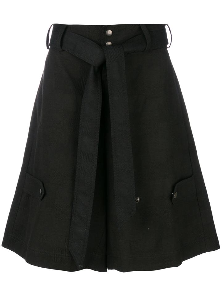 Damir Doma Jacquard Cargo Shorts - Black