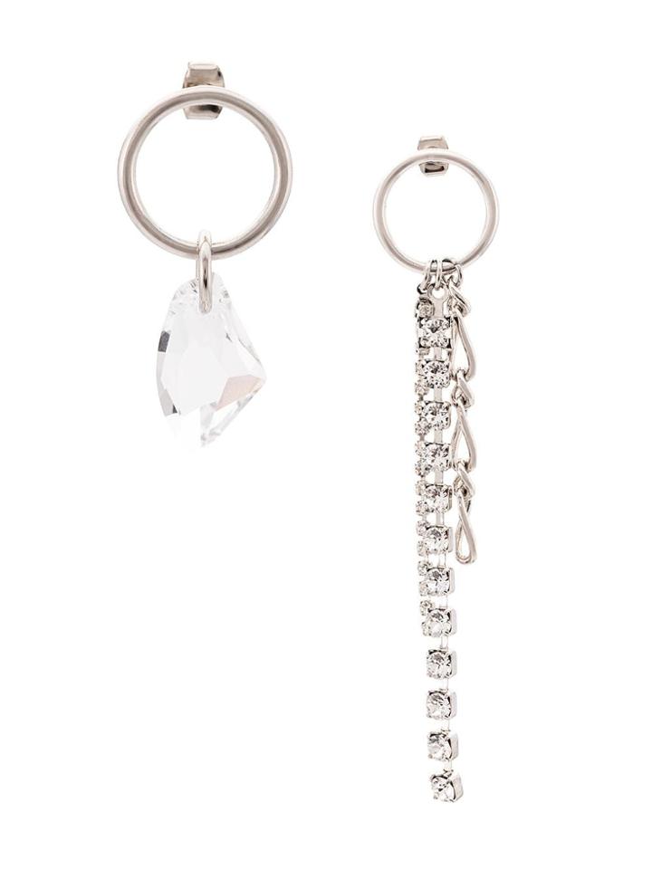 Justine Clenquet Ewan Asymmetric Earrings - Silver