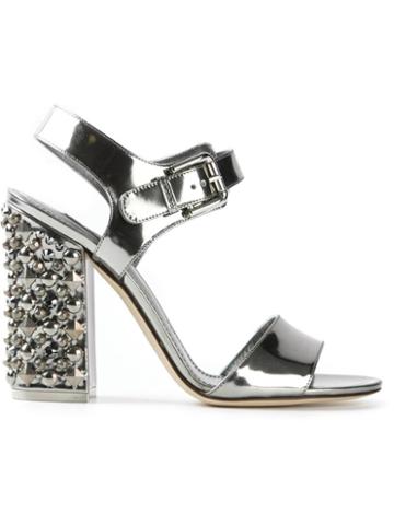 Dolce & Gabbana Studded Heel Sandal