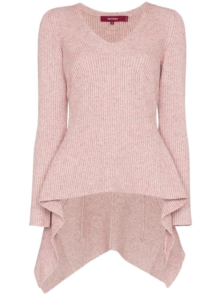 Sies Marjan Grace Melange Draped Sweater - Pink