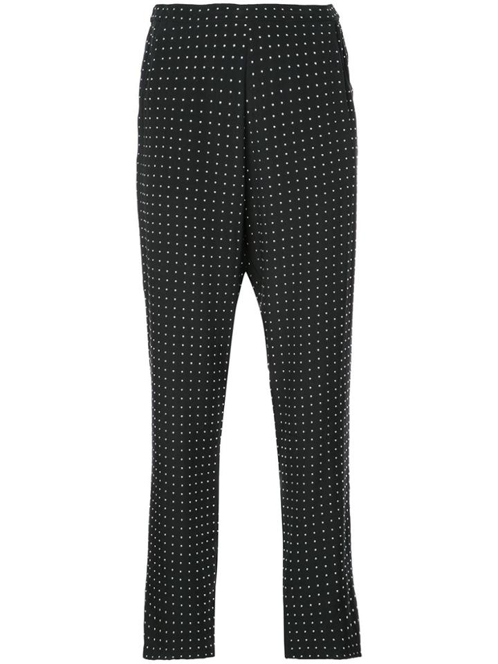 Fleur Du Mal Studded Pj Pant - Black