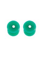 Simonetta Bianchini Diamond Embellished Disc Cuff Links - Green