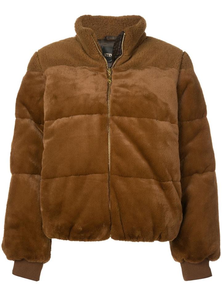 Stine Goya Aria Faux Fur Jacket - Brown