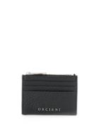 Orciani Logo Zipped Cardholder Wallet - Black