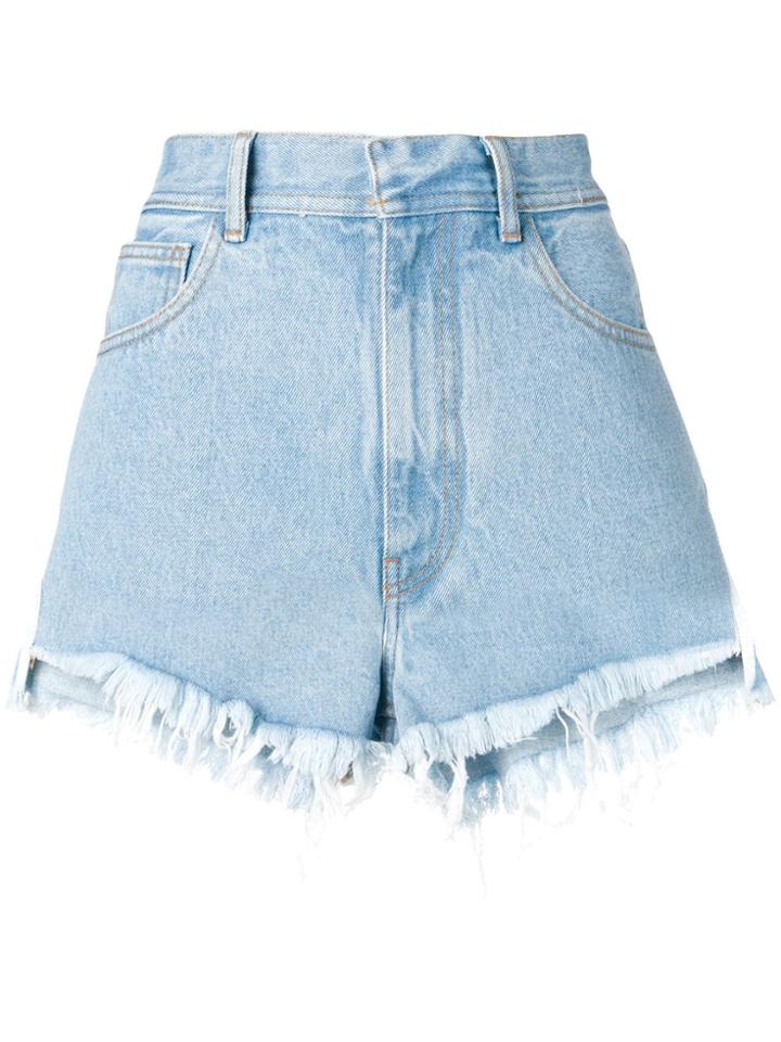 Ssheena Frayed Shorts - Blue