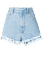 Ssheena Frayed Shorts - Blue