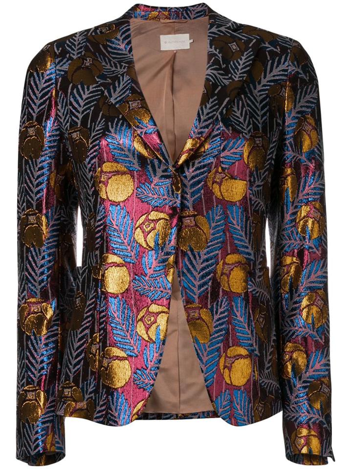 L'autre Chose Floral Print Blazer - Red