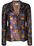 L'autre Chose Floral Print Blazer - Red