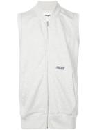 Palace Logo Zipped Vest - Grey