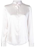 Blanca Sheen Button-down Shirt - White