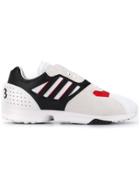 Y-3 Lace-up Panel Sneakers - White
