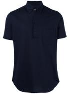 Loro Piana Classic Polo Shirt, Men's, Size: Xxxl, Blue, Cotton/spandex/elastane