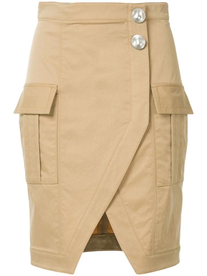 Manning Cartell Wrap Front Pencil Skirt - Brown