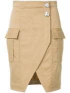 Manning Cartell Wrap Front Pencil Skirt - Brown