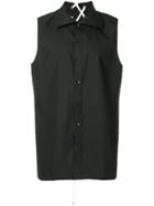 D.gnak Sleeveless Design Shirt - Black