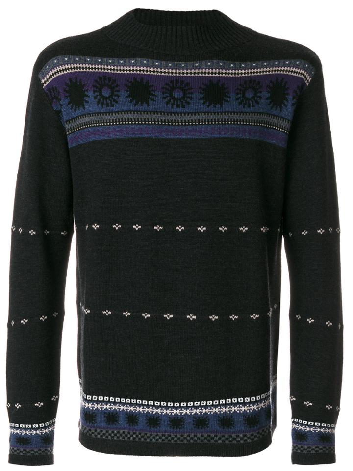 Ps By Paul Smith Patterned Sweater - Grey