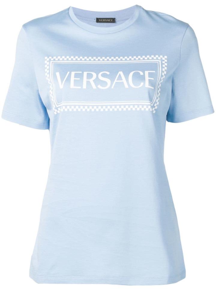 Versace 90s Vintage Logo T-shirt - Blue