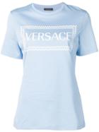 Versace 90s Vintage Logo T-shirt - Blue