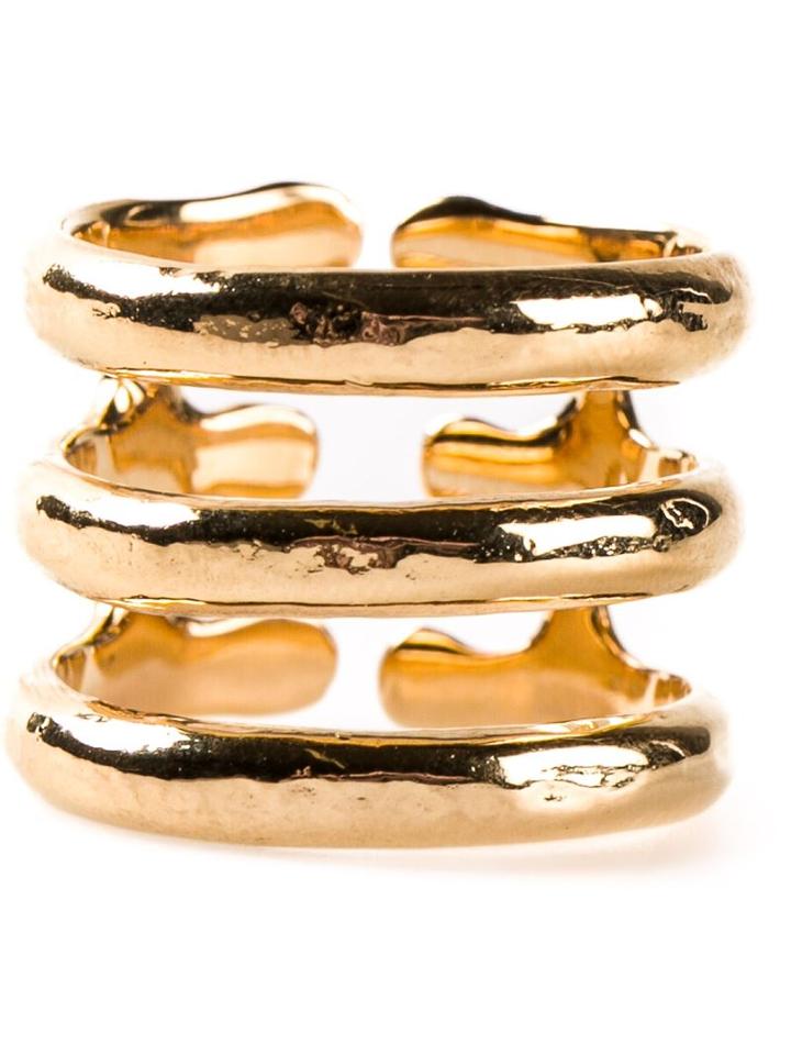 Aurelie Bidermann 'esteban' Ring, Women's, Size: 52, Metallic