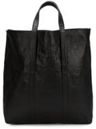 Zilla Large Leather Shopper - Black