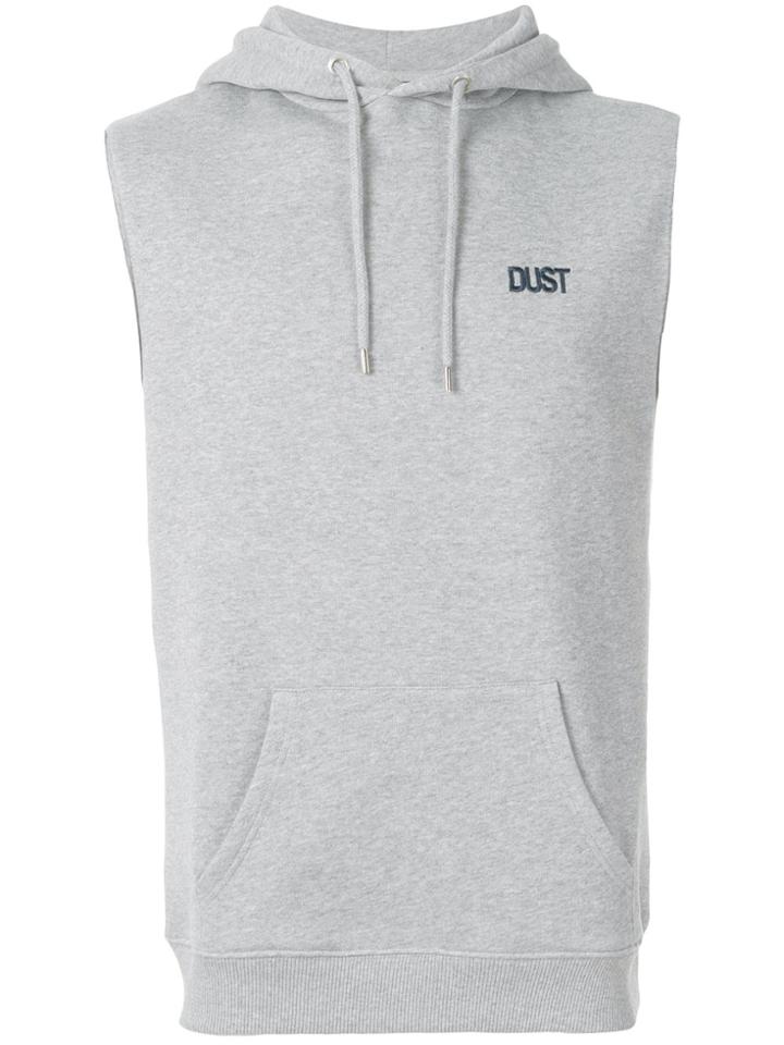 Dust Sleevless Hoodie - Grey