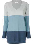 Le Tricot Perugia V-neck Sweater - Blue