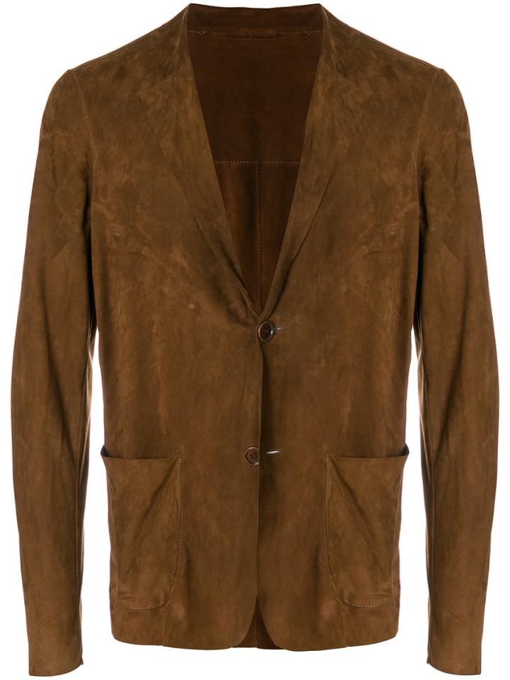 Salvatore Santoro Casual Single-breasted Blazer - Brown