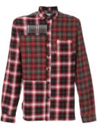 Maison Margiela Slim Fit Gingham Check Shirt - Blue