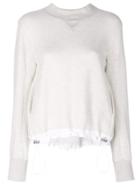 Sacai Turtle Neck Sweatshirt - Nude & Neutrals