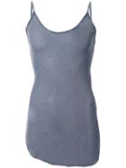Lost & Found Ria Dunn Cut-out Detail Fitted Cami Top, Women's, Size: Large, Blue, Cotton