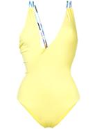 Emilio Pucci Plunging Swimsuit - Yellow