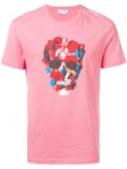 Alexander Mcqueen Floral Skull T-shirt - Pink