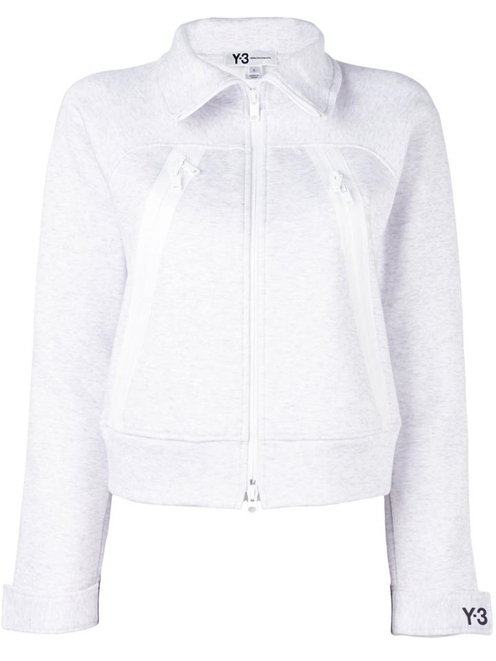 Y-3 Y-3 X Adidas Zipped Sweatshirt, Women's, Size: Xs, Grey, Cotton/polyester