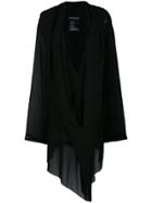 Ann Demeulemeester Draped Layered Dress - Black