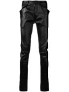 Rick Owens Skinny Leather Trousers - Black