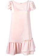 P.a.r.o.s.h. Asymmetric Hem Mini Skirt, Women's, Pink/purple, Polyester
