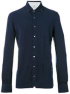 Hackett Slim-cut Shirt, Men's, Size: Xxl, Blue, Silk/cotton