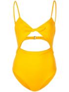 Mara Hoffman Kia Tie Front One Piece - Yellow