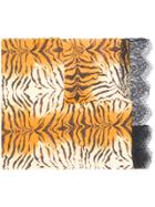 Twin-set Tiger Stripe Scarf - Yellow & Orange