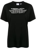 Burberry Logo Printed T-shirt - Black