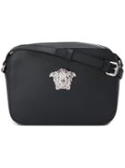 Versace Palazzo Medusa Shoulder Bag, Women's, Black, Leather/metal (other)