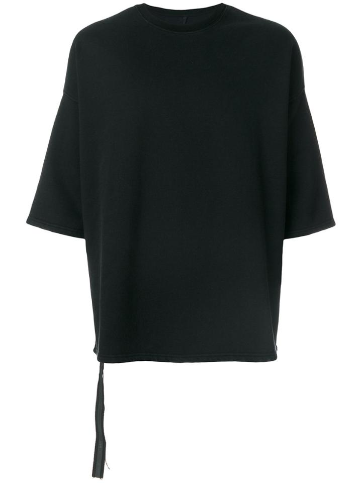 Unravel Project Ribbon Detail T-shirt - Black