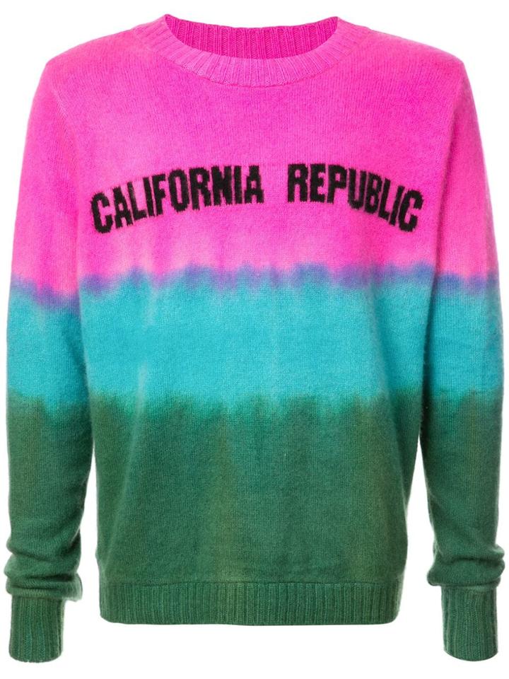 The Elder Statesman California Republic Sweater - Pink