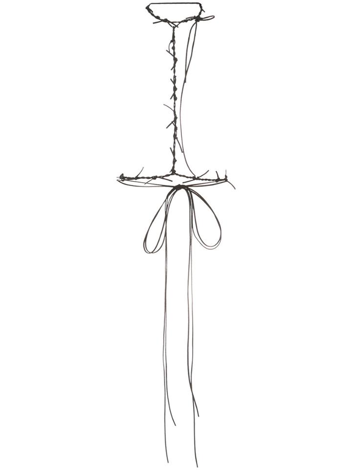Ann Demeulemeester Barbed Wire Effect Harness - Black